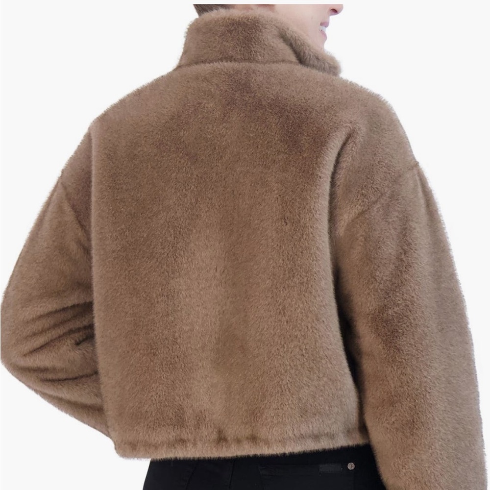Rebecca Minkoff faux fur cropped jacket - Picture 3 of 9